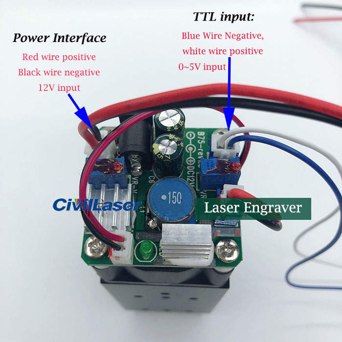 450nm 4w laser engraver